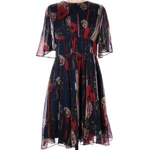 Looks Brand New! Jason Wu Navy floral cape dress, size 6